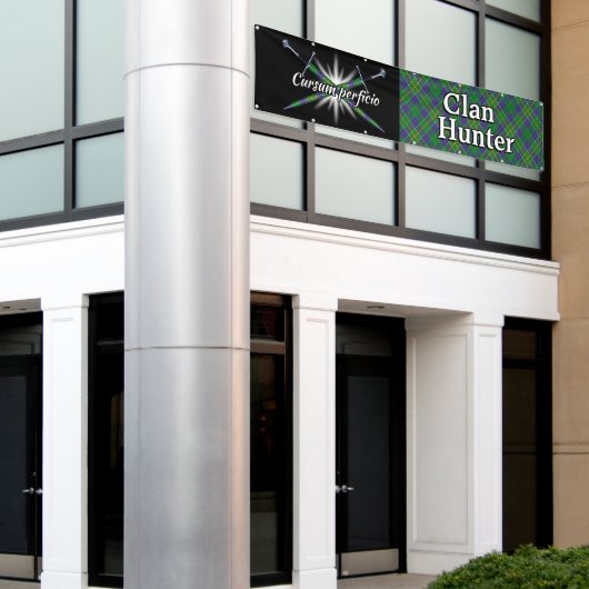 Highland Festival Clan Hunter Tent Spandoek (Buitenkant Gebouw)