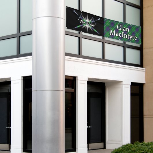 Highland Festival Clan MacIntyre Tent Spandoek (Buitenkant Gebouw)