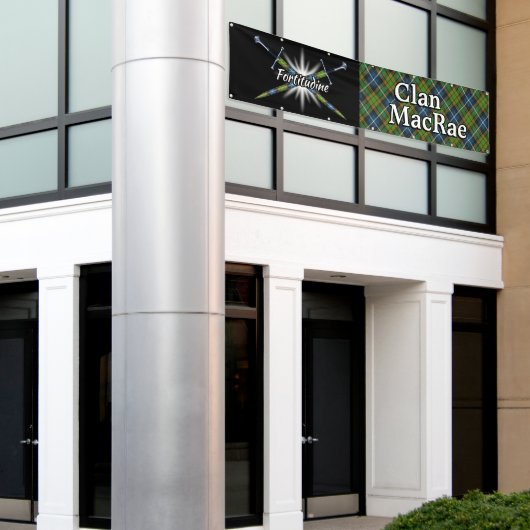 Highland Festival Clan MacRae Tent Spandoek (Buitenkant Gebouw)