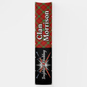Highland Festival Clan Morrison Tent Spandoek (Verticaal)