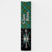Highland Festival Clan Ross Tent Spandoek (Verticaal)