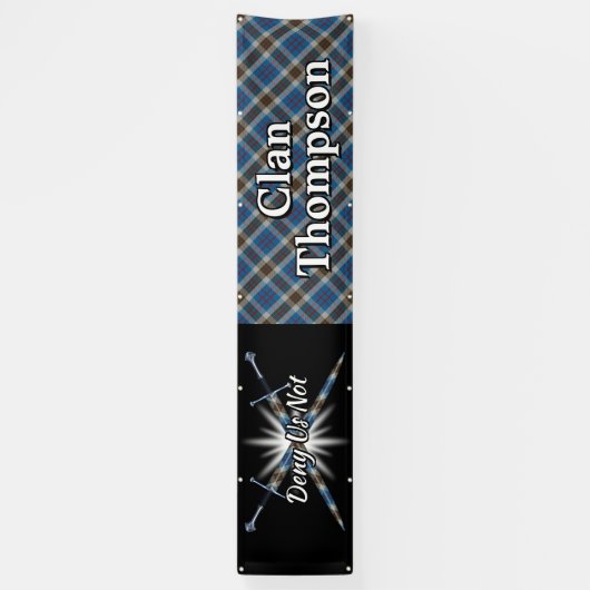 Highland Festival Clan Thompson Tent Spandoek (Verticaal)