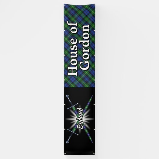 Highland Festival House of Gordon Tent Spandoek (Verticaal)