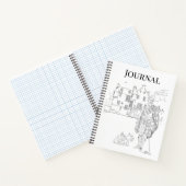 Highland Gent avec Scottie Dogs Carnet Spiral (Intérieur)