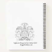 Highland Gent avec Scottie Dogs Carnet Spiral (Dos)