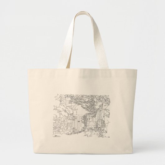 Highland Gent en Scottie Dog Canvas tas (Voorkant)