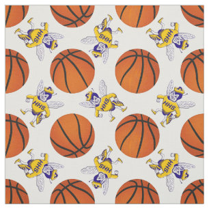 Highland Hornet Basketball Fabric Stof