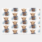 Highland Koe-abunga inpakpapier - Wit (Voorkant)