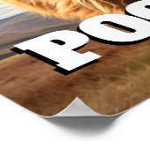 Highland Koe Bent u Pooping Funny Toilet Badkamer Poster (Hoek)