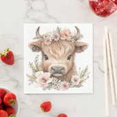 Highland koe bloemenboho party servetten (Insitu)
