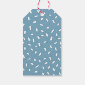 Highland Koe Blue Birthday Favor Cadeaulabel (Achterkant)