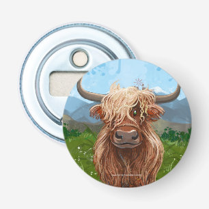 Highland Koe Cadeaus & Accessoires Button Flesopener