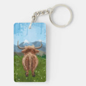 Highland Koe Cadeaus & Accessoires Sleutelhanger (achterkant)