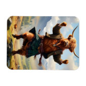 Highland Koe danst de Highland Fling, Magneet (Horizontaal)