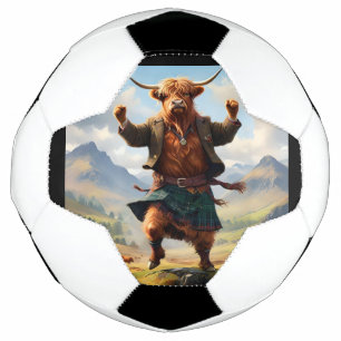 Highland Koe danst de Highland Fling, Voetbal