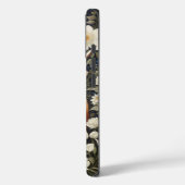 Highland Koe Elegante Witte Bloemen Case-Mate iPhone Case (Achterkant / Links)