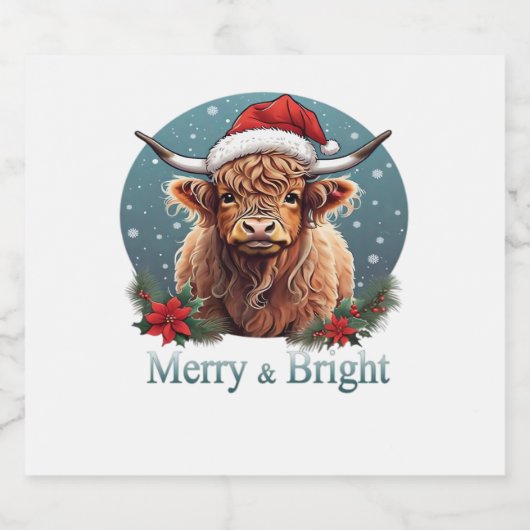 Highland Koe Essential T-shirt Sparkling Wijnetiket (Enkel label)