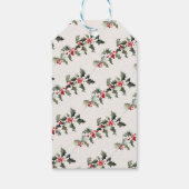 Highland Koe Feestelijk Boerderij Dier Vrolijk Ker Cadeaulabel (Achterkant)