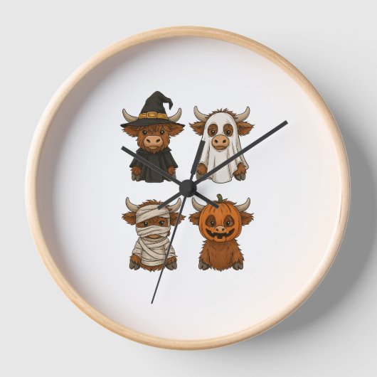 Highland Koe Halloween Funny Herfst Spooky (Voorkant)