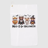 Highland Koe Halloween Spooky Seizoen (2) Golfhanddoek (Voorkant)