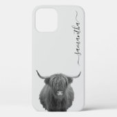 Highland Koe Handgeschreven 12 Hoesje-Mate iPhone Case-Mate iPhone Case (Achterkant)