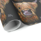 Highland Koe "Henry"-overslagpapier Cadeaupapier (Rol Hoek)