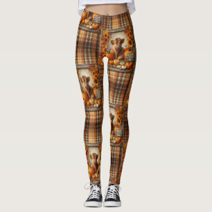 Highland koe Herfst Thema Leggings