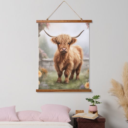Highland koe home decor hangend wandkleed (Slaapkamer)