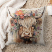 HIghland koe in hoofdkleding 3 van 4 Kussen (Deken)