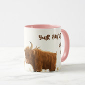 Highland Koe & Kalf Beste Moeder Ooit Moederdag Mok (Voorkant rechts)