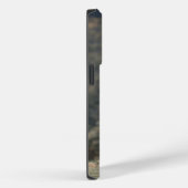Highland koe kalf herfstgras monogram initiaal Case-Mate iPhone case (Achterkant / Rechts)