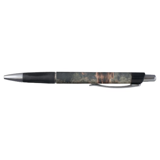Highland koe kalf herfstgras monogram initiaal pen (Bodem)