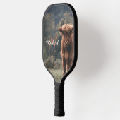 Highland koe kalf herfstgras monogram initiaal pickleball paddle (Links)