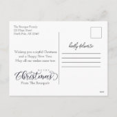 Highland Koe Kerst Kaart Briefkaart (Achterkant)