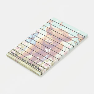 Highland Koe met vlinders en voorjaarsbloemen Post-it® Notes
