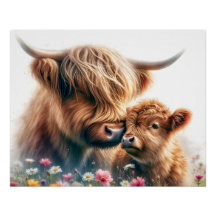 Highland Koe Moederdag cadeau idee