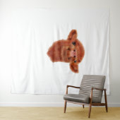 Highland Koe Oversized T-shirt Wandkleed (In Situ (horizontaal))