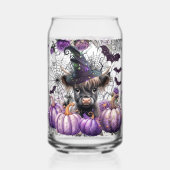 Highland Koe Painted Can Bril Blikvorm Glas (Achterkant)