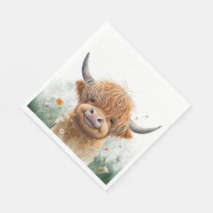 Highland koe party servetten