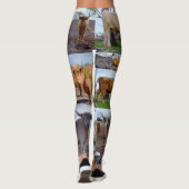 Highland Koe Photo Collage Leggings (Achterkant)