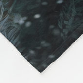 Highland Koe Rustic Barnyard Christmas Fleece Deken (Hoek)