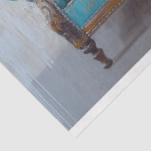 Highland Koe Rustic Boho Sofa Spa Decoupage Tissuepapier (Detail)