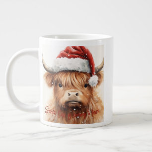 Highland Koe Santa 20 oz Jumbo Koffie Mok