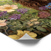 Highland koe schilderij kunst print (Hoek)