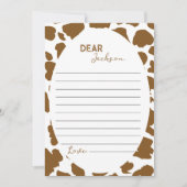 Highland Koe Tijd Capsule Note Bericht Kaart (Voorkant)