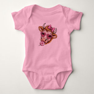 Highland Koe Valentine Coquette Valentijnsdag Romper