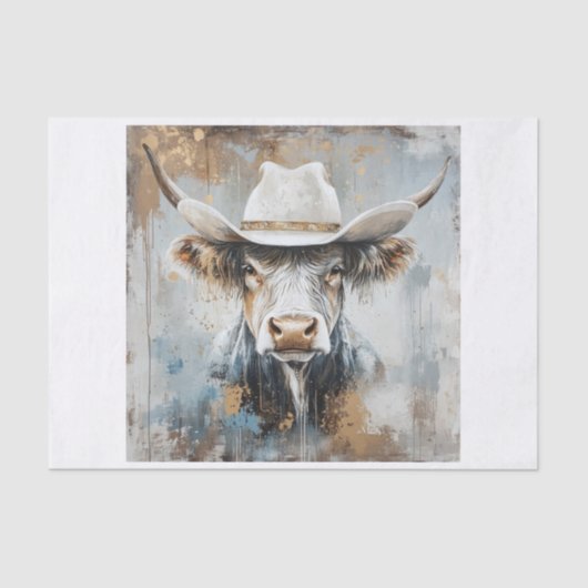 Highland Koe Vibes10 Tissuepapier (Voorkant)