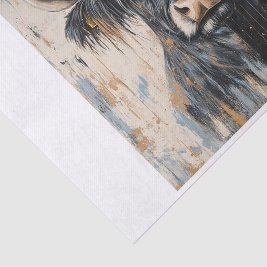 Highland Koe Vibes3 Tissuepapier (Detail)