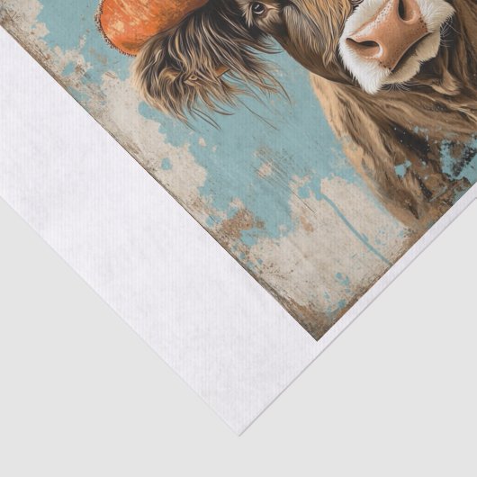 Highland Koe Vibes7 Tissuepapier (Detail)