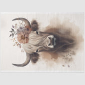 Highland Koe Waterverf 1 Decoupage Paper Tissuepapier (Voorkant)